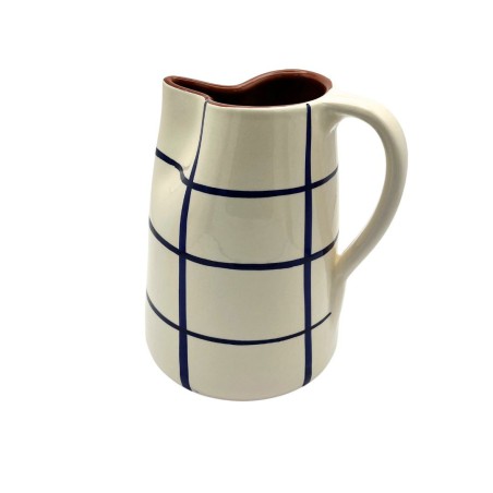 Cruche 1L céramique carreaux bleu cobalt - A Loja de Ceramica
