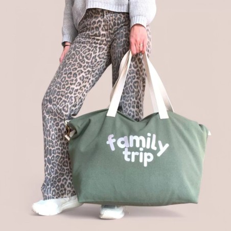 Sac Week-End Family Trip – Coton bio GOTS – Grand format pratique & solidaire