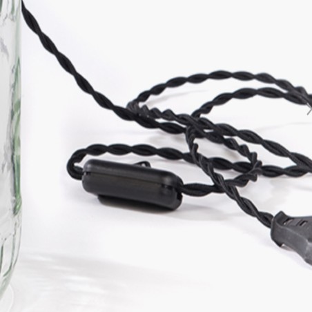 Lampe en bocal à cornichons upcyclée Rescued