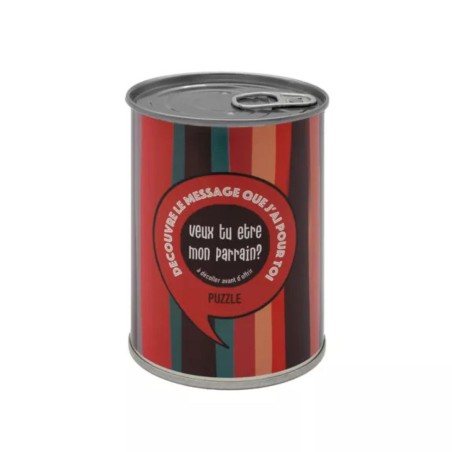 Puzzle à message Veux-tu être mon parrain? - BWAT