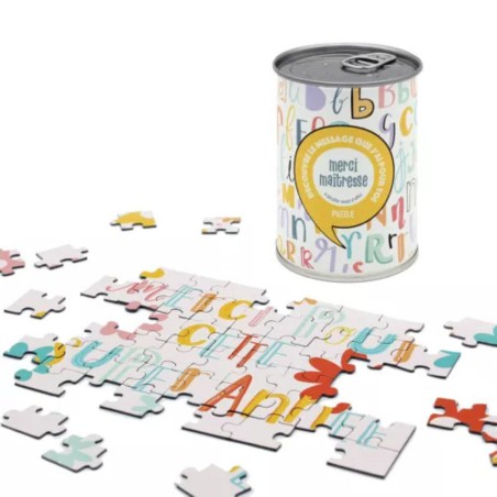 Puzzle à message Merci maîtresse - BWAT
