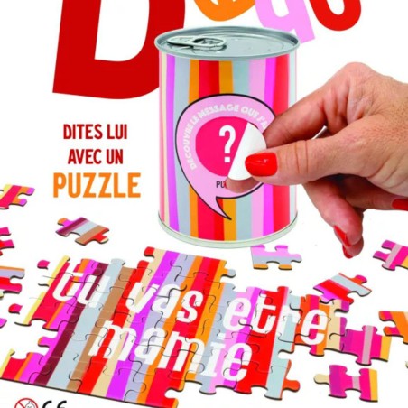 Puzzle à message Merci maîtresse - BWAT