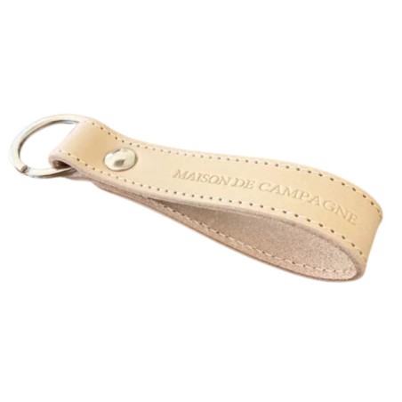 Marcel & Lily - Porte-clés en cuir naturel - Maison de campagne