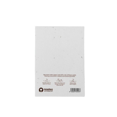 Carte postale à planter Resetea – Noël – Papier recyclé et graines bio