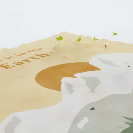 Carte postale à planter Resetea – Noël – Papier recyclé et graines bio