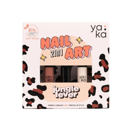 Kit Vernis 2-en-1 Jungle Fever – Yaka Paris, Manucure Facile et Brillante