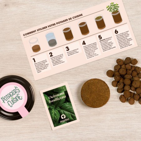 Potager de Cuisine Basilic Resetea – Herbes Fraîches Faciles à Cultiver