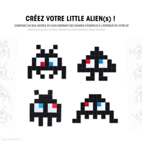 Pixel Art Kit « Little Alien(s) » – Déco DIY Geek et Rétro
