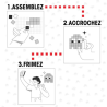 Pixel Art Kit « Rainbow Cloud » – DIY Mosaïque Rétro Douceur & Couleur