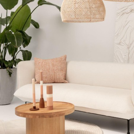 Bougie Pilier Layered Tall Limestone – Originalhome, 100 % végétale & artisanale – 85 h