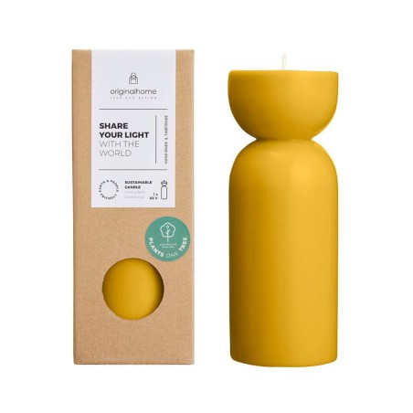 Bougie Tree Candle Honey M – Cire Végétale RSPO, Artisanale & Durable – Originalhome