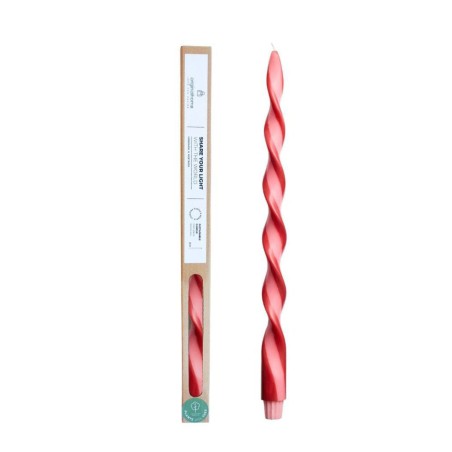 Big Duo Spiral 40 cm “Love” – Bougie Végétale & Artisanale | Originalhome