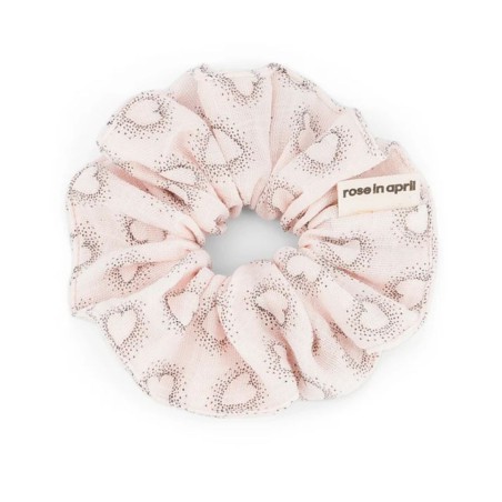 Chouchou Coeur Rose Clair