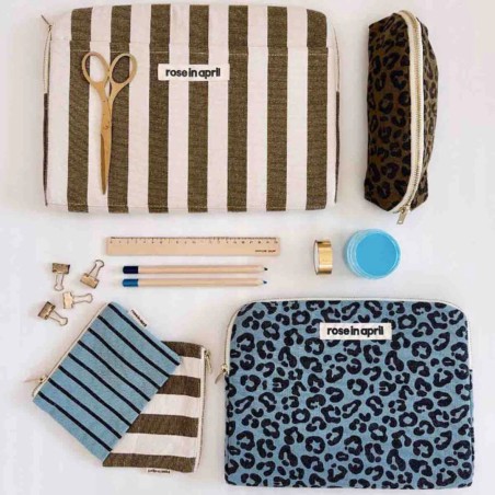 Trousse Gaston, trousse à crayons – Rose in April, coton OEKO-TEX, style & durabilité