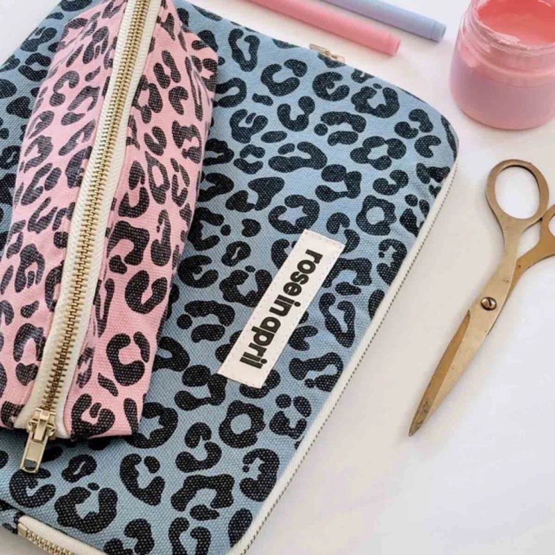 Trousse Gaston, trousse à crayons – Rose in April, coton OEKO-TEX, style & durabilité