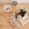 Trousse de toilette Vic Rose in April – 26 × 13 × 12 cm, coton enduit | Lucie in the R