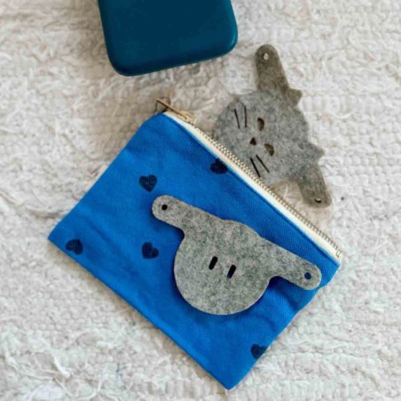 Porte‑monnaie Marie Rose in April – Coton OEKO‑TEX, compact et résistant | Lucie in the R