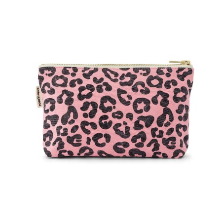 Trousse Sofia – Rose in April | Coton OEKO-TEX, motif léopard fun