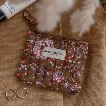 Porte-monnaie – Bindi Atelier | Coton Matelassé Fait Main, 13x11cm