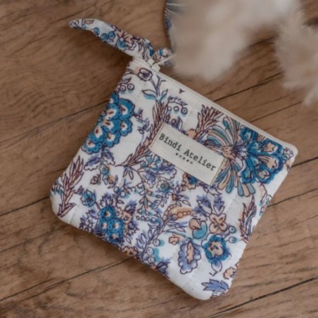 Porte-monnaie – Bindi Atelier | Coton Matelassé Fait Main, 13x11cm