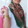 Foulard en laine Ouna – Bindi Atelier | Grand carré artisanal 100 % laine