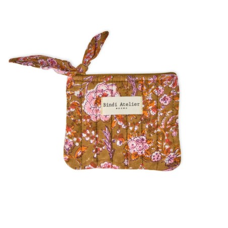 Porte-monnaie – Bindi Atelier | Coton Matelassé Fait Main, 13x11cm