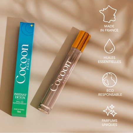 Roll-on Anti-Stress « Instant Détox » – Cocoon Paris | Menthe, Eucalyptus & Jasmin