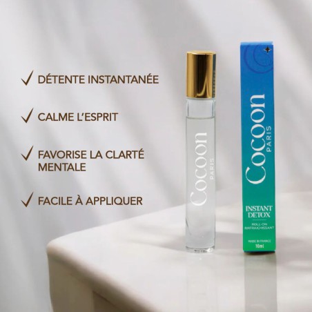 Roll-on Anti-Stress « Instant Détox » – Cocoon Paris | Menthe, Eucalyptus & Jasmin