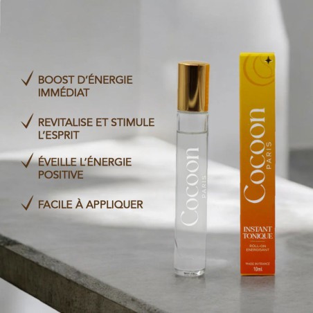 Roll-On Énergisant Instant Tonique – Cocoon Paris | Yuzu, Citron & Mandarine