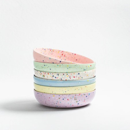 Assiette New Party 21 cm – Grès artisanal Egg Back Home | Vaisselle unique