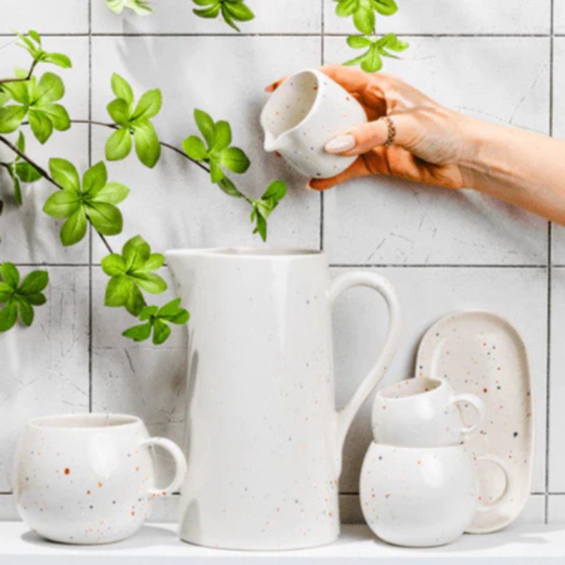 Pitcher New Party 1,5 L – Grès artisanal & grande capacité | Egg Back Home