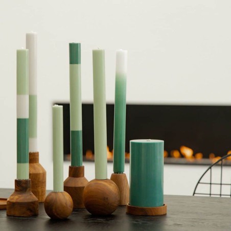 Bougeoir en Racine de Teck Ball S - Original Home