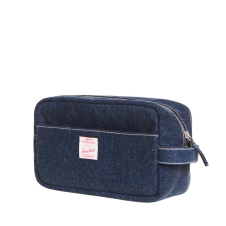 Trousse de Toilette Cœur Denim – émoi émoi | Accessoire robuste et stylé