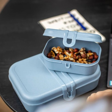 Set Lunchbox & Couverts Pascal Ready – 4 pièces, matériau recyclable & design pratique Koziol