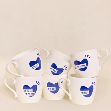 Mug message personnalisé – Porcelaine fine | émoi émoi