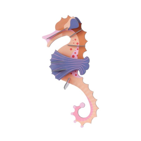 Pink Seahorse – Hippocampe déco 3D en carton recyclé | Studio ROOF