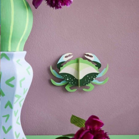 Mini Crab – Mini  déco 3D en carton recyclé | Studio ROOF