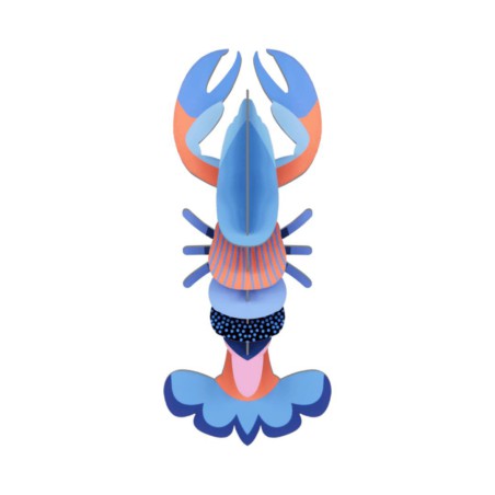 Mini Lobster – Mini  déco 3D en carton recyclé | Studio ROOF
