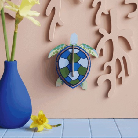 Sea Turtle – Tortue marine déco 3D en carton recyclé | Studio ROOF