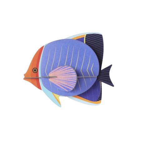 Butterflyfish – Poisson déco 3D en carton recyclé | Studio ROOF