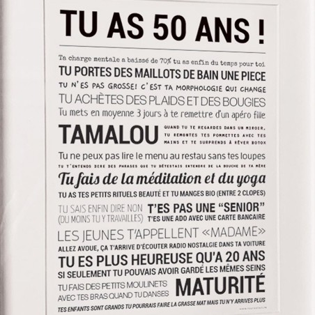 Affiche message – Tout est Dit (sans cadre) | déco murale originale