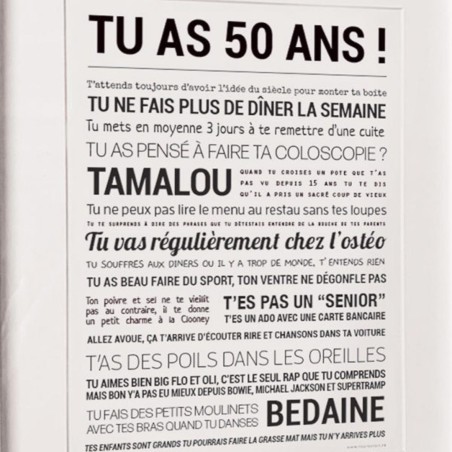 Affiche message – Tout est Dit (sans cadre) | déco murale originale