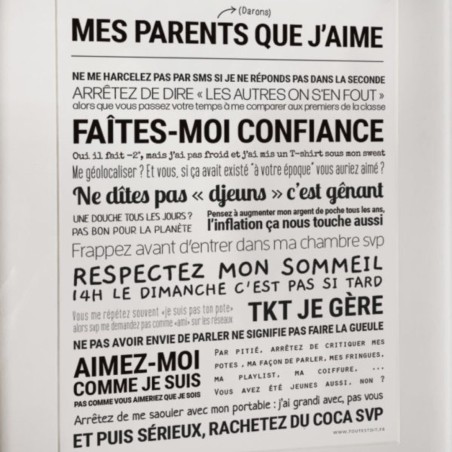 Affiche message – Tout est Dit (sans cadre) | déco murale originale