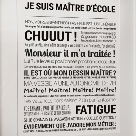 Affiche message – Tout est Dit (sans cadre) | déco murale originale