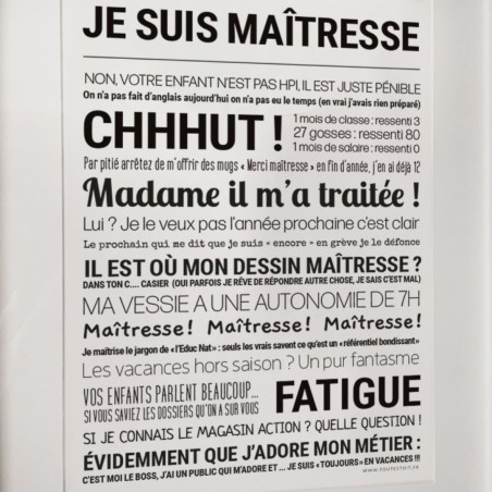 Affiche message – Tout est Dit (sans cadre) | déco murale originale