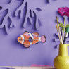 Clownfish – Poisson déco 3D en carton recyclé | Studio ROOF
