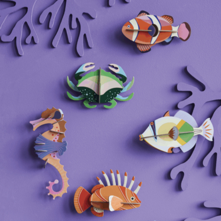 Clownfish – Poisson déco 3D en carton recyclé | Studio ROOF