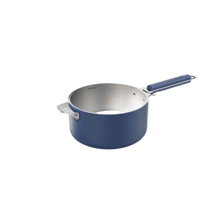 La Merveilleuse Cookut – Casserole inox sans nickel 20 cm – Bleu myrtille | 3L, tous feux + four