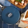 La Merveilleuse Cookut – Casserole inox sans nickel 20 cm – Bleu myrtille | 3L, tous feux + four
