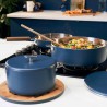 La Merveilleuse Cookut – Casserole inox sans nickel 20 cm – Bleu myrtille | 3L, tous feux + four